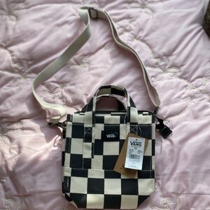 Vans Checkered Black and Cream Bag